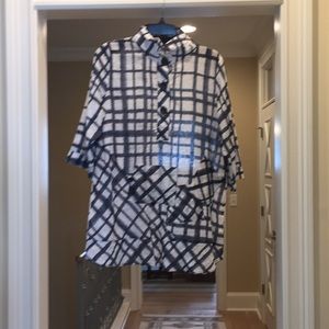 Terra navy and white tunic (hl)